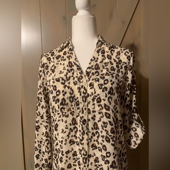 Maurice’s Blouse Size XS Leopard Print - Picture 6 of 8